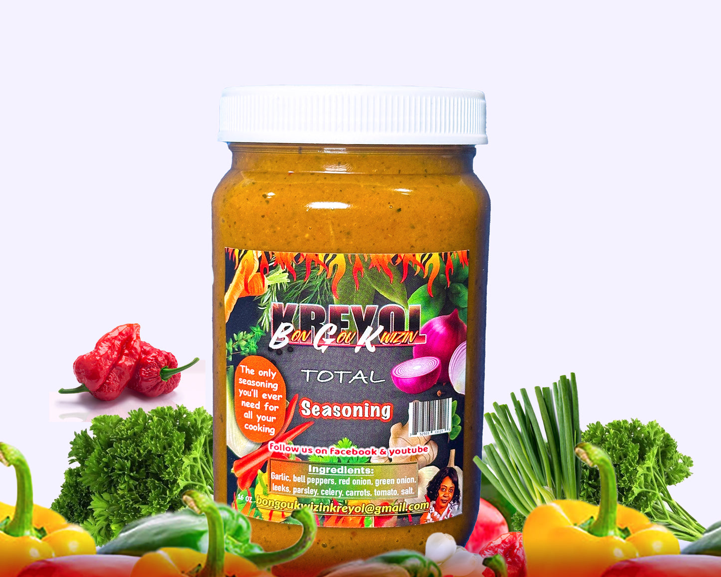 Bon Gou Kwizin Total Seasoning/ Authentic Epis Haitien/Elevate your cooking with our Caribbean Savory flavor