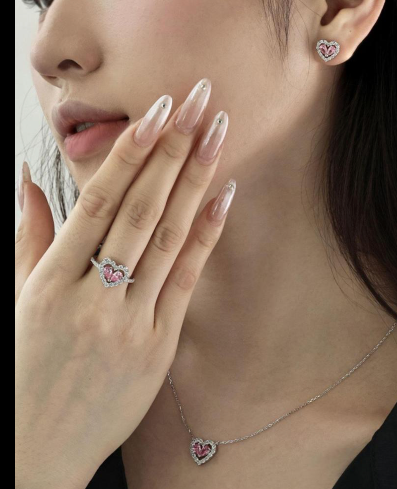 S925 Sterling Silver Four Leaf Clover Design Pendant Necklace & Ring & Stud Earrings, Fashion Jewelry for Party, Daily Decor, Trendy All-match & Exquisite Jewelry for Birthday Gift