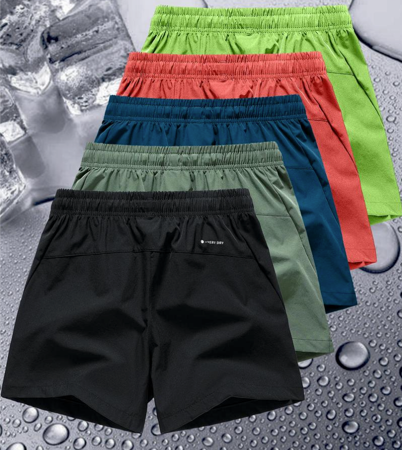 Men's letter Print Drawstring Waist Shorts Set of 5